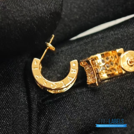 QC Bvlgari B.zero1 Rose Gold Hoop Earrings