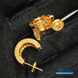 QC Bvlgari B.zero1 Rose Gold Hoop Earrings