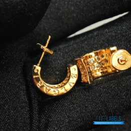 QC Bvlgari B.zero1 Rose Gold Hoop Earrings