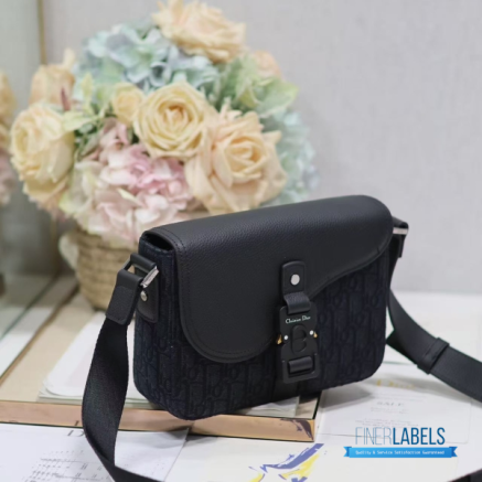 CD Saddle Messenger Bag with Flap