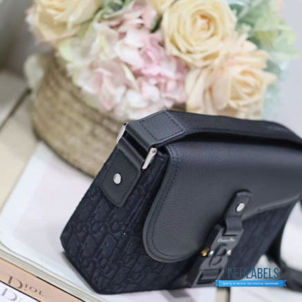CD Saddle Messenger Bag with Flap