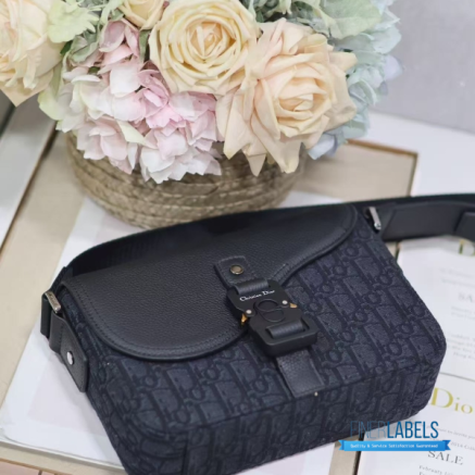 CD Saddle Messenger Bag with Flap