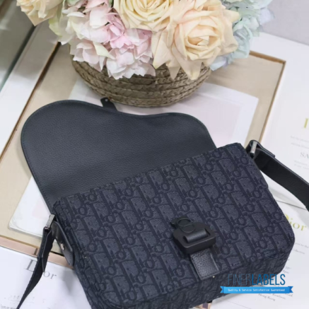 CD Saddle Messenger Bag with Flap