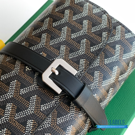 ually a Goyard Double Travel Watch Case (Black Goyardine canvas)