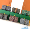 ually a Goyard Double Travel Watch Case (Black Goyardine canvas)