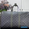LV Keepall Bandoulière 45 (Khaki Green Monogram Eclipse Coated Canvas)