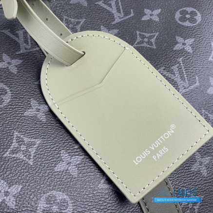 LV Keepall Bandoulière 45 (Khaki Green Monogram Eclipse Coated Canvas)