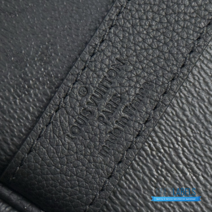 LV Keepall Bandoulière 45 (Black Monogram Midnight Coated Canvas)
