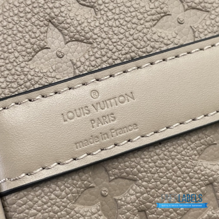 LV Keepall Bandoulière 45 (Tourterelle Monogram Empreinte Giant Leather)