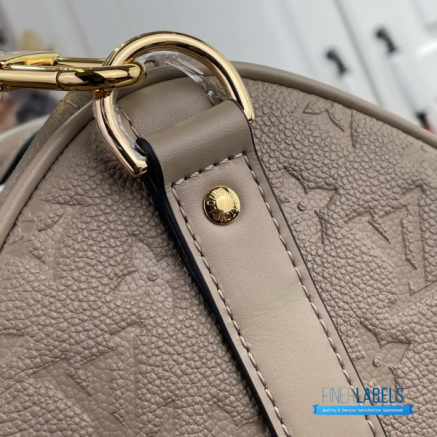 LV Keepall Bandoulière 45 (Tourterelle Monogram Empreinte Giant Leather)