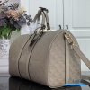 LV Keepall Bandoulière 45 (Tourterelle Monogram Empreinte Giant Leather)