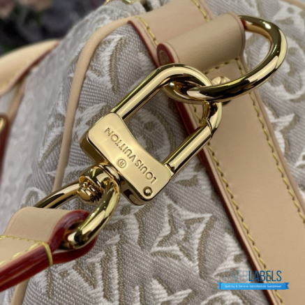 LV Keepall Bandoulière 45 (Peuplier Monogram Emblème Canvas)