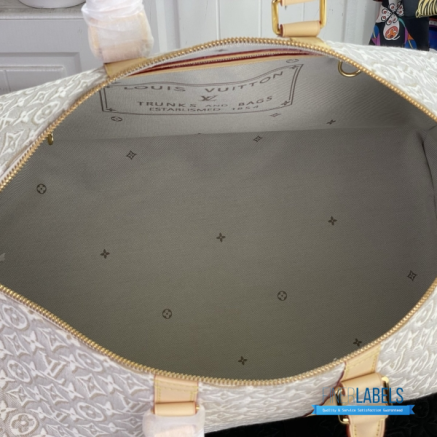 LV Keepall Bandoulière 45 (Peuplier Monogram Emblème Canvas)