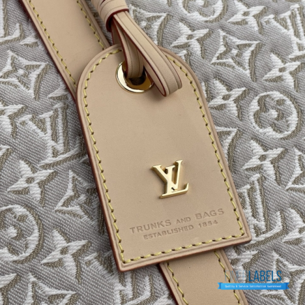 LV Keepall Bandoulière 45 (Peuplier Monogram Emblème Canvas)