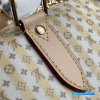 LV Keepall Bandoulière 45 (Banana Yellow LV Stamp Linen-and-Cotton Coated Canvas)