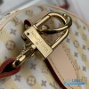 LV Keepall Bandoulière 45 (Banana Yellow LV Stamp Linen-and-Cotton Coated Canvas)
