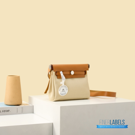 Hermès Mini Herbag Zip 20 (Ecru-Beige Canvas / Fauve Vache Hunter Leather)