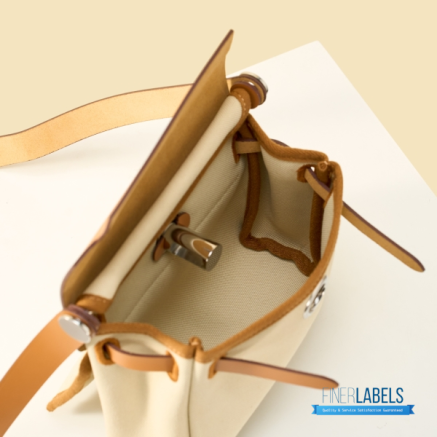 Hermès Mini Herbag Zip 20 (Ecru-Beige Canvas / Fauve Vache Hunter Leather)