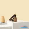 Hermes Herbag 20 Mini Khaki Canvas Leather Bag