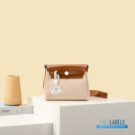Hermes Herbag 20 Mini Beige Canvas Leather Bag