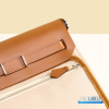 Hermes Herbag 20 Mini Beige Canvas Leather Bag