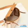 Hermes Herbag 20 Mini Beige Canvas Leather Bag