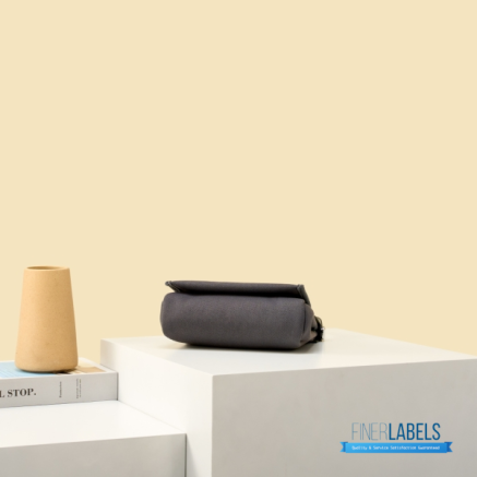 Hermes Herbag 20 Mini Charcoal Canvas Leather Bag