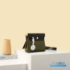 Hermes Herbag 20 Mini Olive Green Canvas Leather Bag