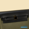 Hermes Herbag 20 Mini Olive Green Canvas Leather Bag