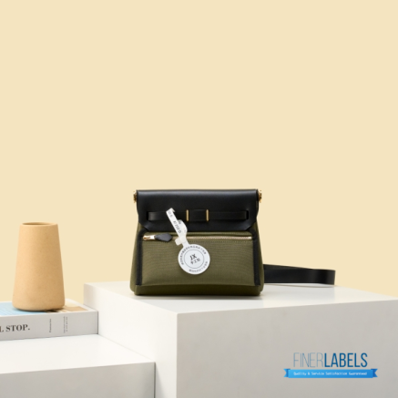 Hermes Herbag 20 Mini Olive Green Canvas Leather Bag