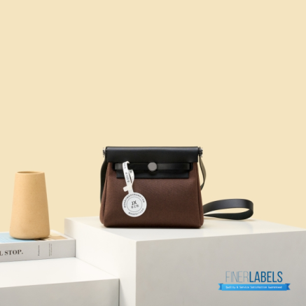 Hermes Herbag 20 Mini Brown Canvas Leather Bag