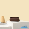Hermes Herbag 20 Mini Brown Canvas Leather Bag
