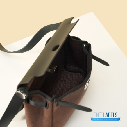 Hermes Herbag 20 Mini Brown Canvas Leather Bag