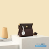 Hermes Herbag 20 Mini Dark Brown Canvas Leather Bag