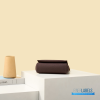 Hermes Herbag 20 Mini Dark Brown Canvas Leather Bag