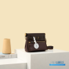Hermes Herbag 20 Mini Dark Brown Canvas Leather Bag
