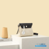 Hermes Herbag 20 Mini Off-White Canvas Leather Bag