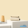 Hermes Herbag 20 Mini Off-White Canvas Leather Bag