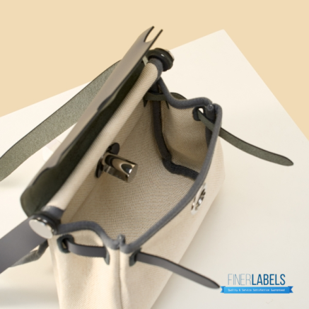 Hermes Herbag 20 Mini Off-White Canvas Leather Bag