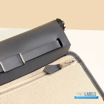 Hermes Herbag 20 Mini Off-White Canvas Leather Bag