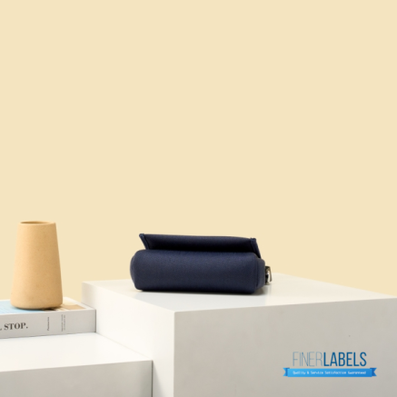 Hermes Herbag 20 Mini Navy Blue Canvas Leather Bag