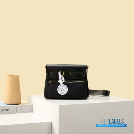 Hermes Herbag 20 Mini Black Canvas Leather Bag