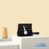 Hermes Herbag 20 Mini Black Canvas Leather Bag
