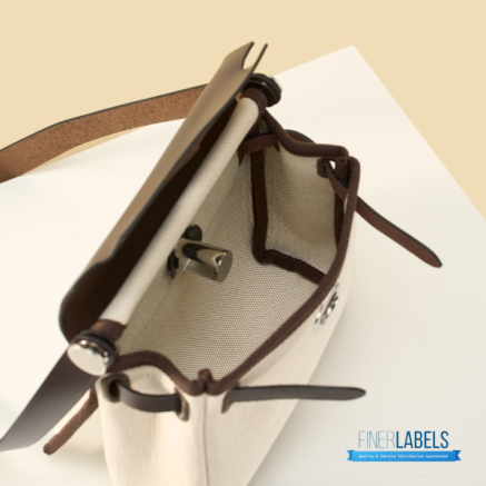 Hermes Herbag 20 Mini Natural Canvas Leather Bag