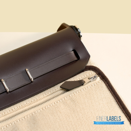 Hermes Herbag 20 Mini Natural Canvas Leather Bag