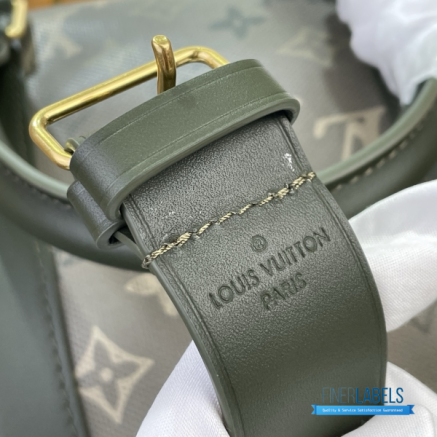 LV Keepall Bandoulière 50 (Damier Graphite Stamps Coated Canvas)
