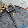 LV Keepall Bandoulière 45 (Black Monogram Empreinte Giant Leather)