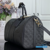 LV Keepall Bandoulière 45 (Black Monogram Empreinte Giant Leather)