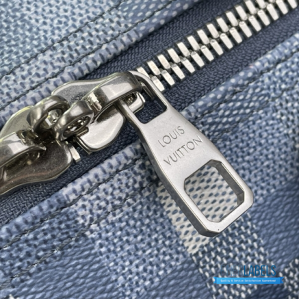 LV Keepall Bandoulière 45 (Denim Blue Damoflage Coated Canvas)