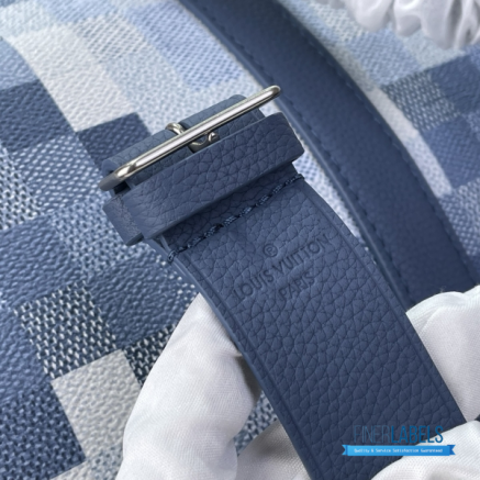 LV Keepall Bandoulière 45 (Denim Blue Damoflage Coated Canvas)